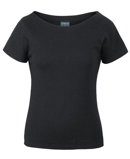 C Of C  Ladies S/S Boat Neck Tee 1BTS