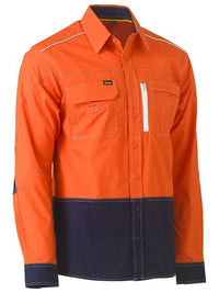 Bisley Flx & Move™ Two Tone Hi Vis Utility Shirt BS6177