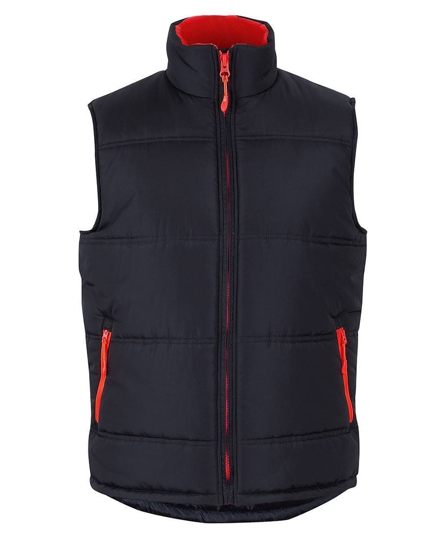 JB's puffer contrast vest 3ACV Casual Wear Jb's Wear Black/Red 2XS 