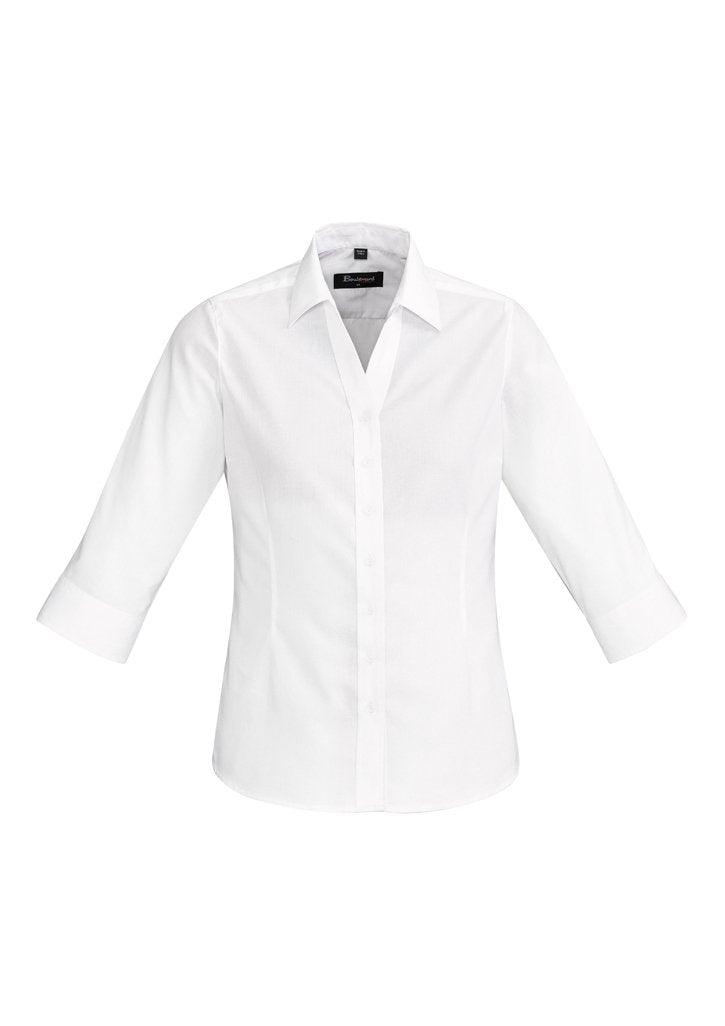 Biz Corporates Hudson Womens 3/4 Sleeve Shirt 40311 - Flash Uniforms 