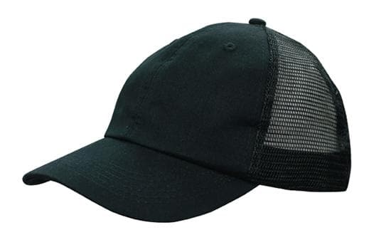 Headwear Washed Chino Soft Mesh Back Cap X12 - 4145