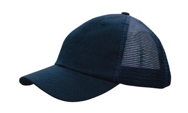 Headwear Washed Chino Soft Mesh Back Cap X12 - 4145