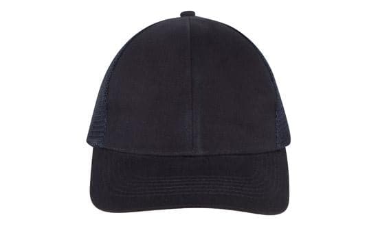 Headwear Brushed Cotton With Mesh Back  Cap X12 - 4181