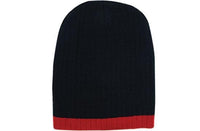 Headwear Two Tone Cable Knit Beanie X12