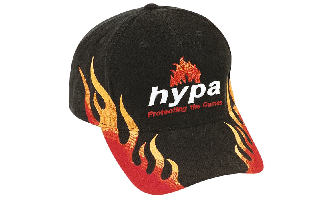 Headwear Double Flame Fmbroidery Cap  X12 - 4236