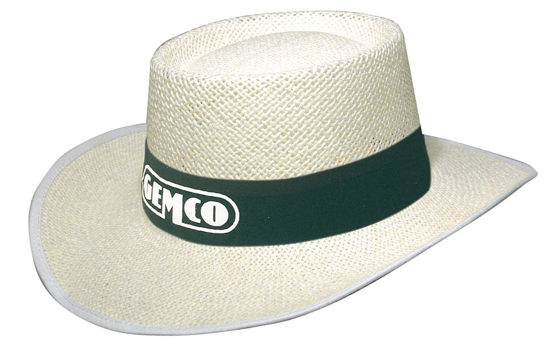 Headwear White Classic String Straw Hat X12 - S4266