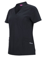 Jb's Ladies Mandarin Collar Scrub Top 4SMT1