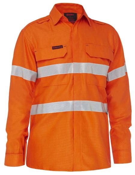 Bisley Workwear Apex 160 Taped FR Ripstop Vented Shirt BS8339T - Flash Uniforms 