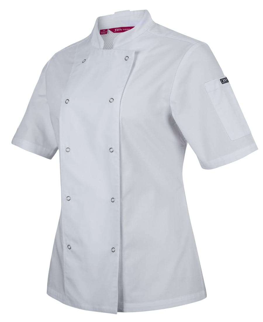 Jb's Women’s Short Sleeve Button Chef Jacket 5CJS1