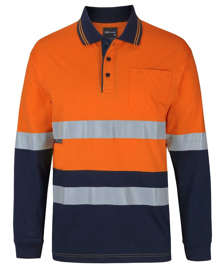 Hi Vis (D+n) L/s Cotton Polo 6DCPL