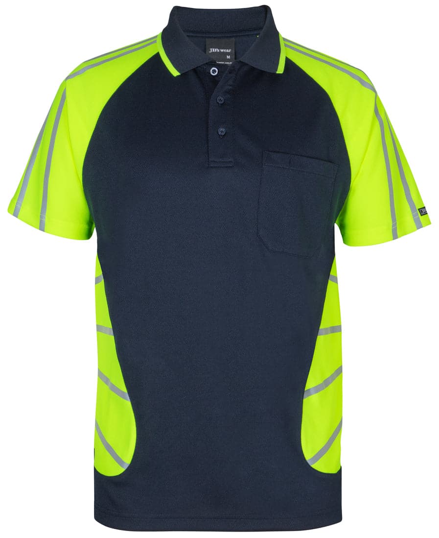 Jb's Street Spider Hi Vis Polo With Reflective Stripes 6HSSR