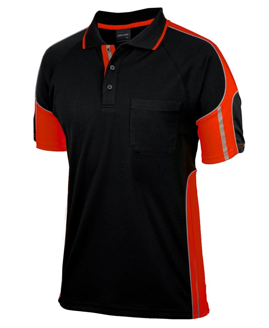 JB's Hi-Vis Short Sleeve Street Panel Polo 6SPPS