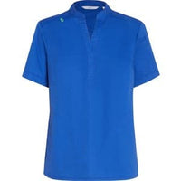 Next-gen Antibacterial Active Blackburn Mandarin Collar Scrub Top  CATUMM