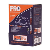 Pro Choice Pro-bullet Pu Earplugs Corded - Box Of 100 - EPOC PPE Pro Choice   