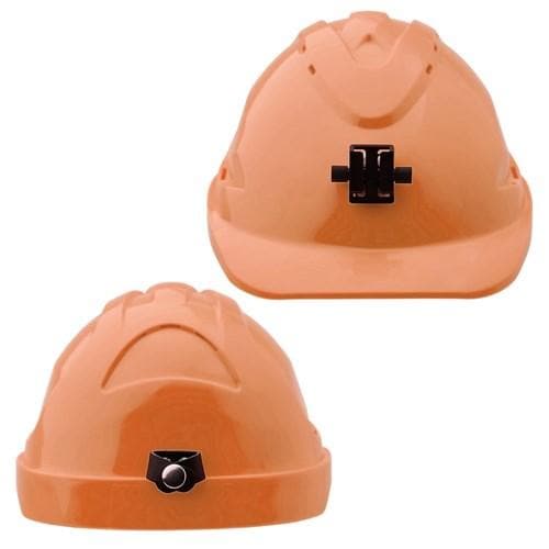 Pro Choice Hard Hat (V9) - Unvented, 6 Point Push-lock Harness C/w Lamp Bracket - HH9LB PPE Pro Choice FLURO ORANGE  