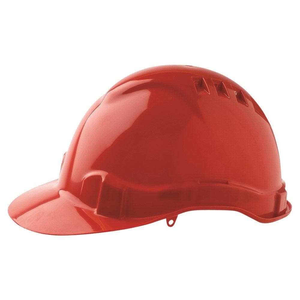 Pro Choice Hard Hat (V6) - Vented, 6 Point Push-lock Harness - HHV6 PPE Pro Choice RED  