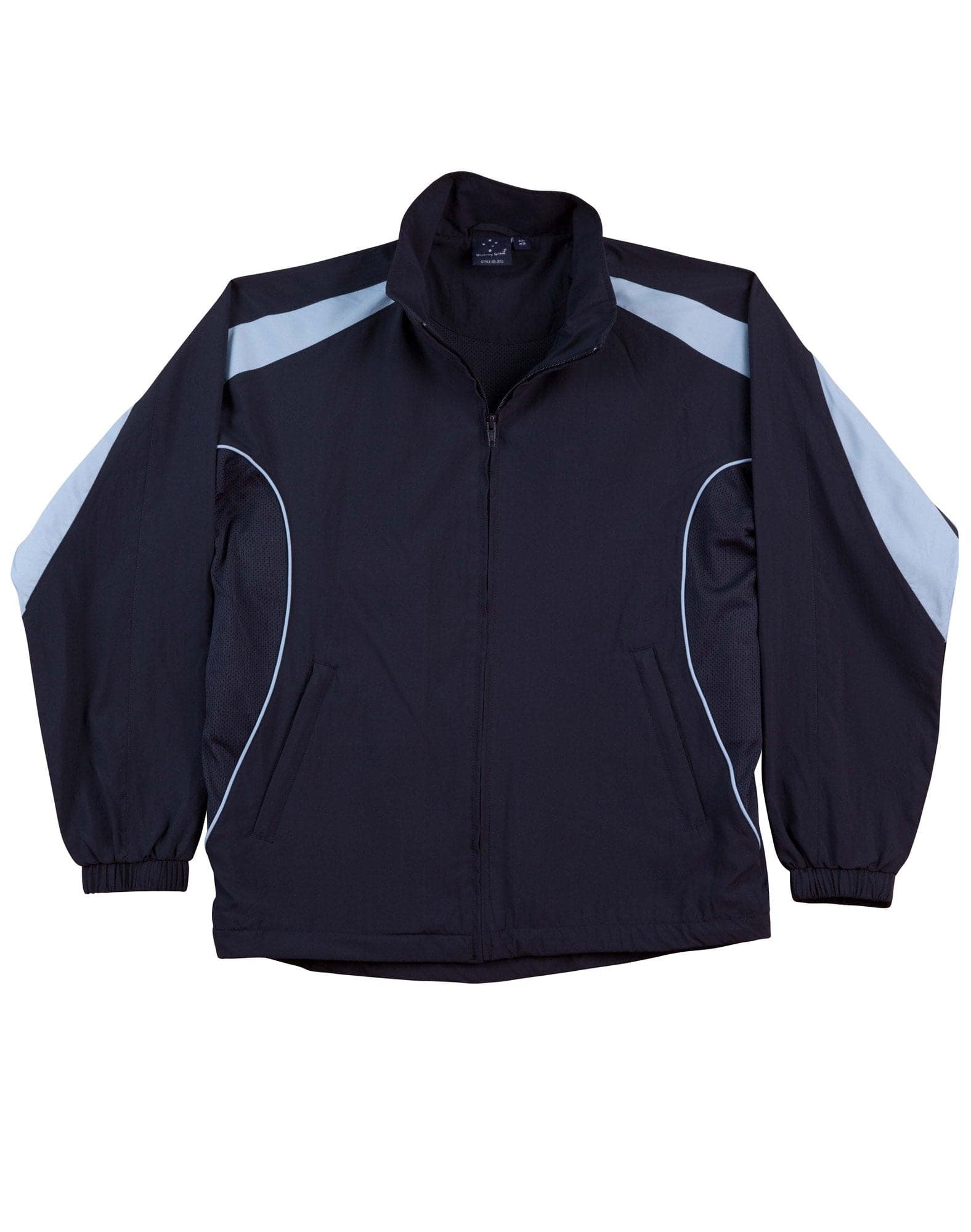 Legend Adults Warm Up Jacket JK53 Casual Wear Winning Spirit XS Navy/Sky Blue 