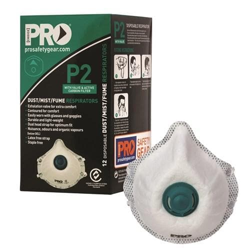 Pro Choice P2 Respirator, With Valve & Carbon Filter - PC531