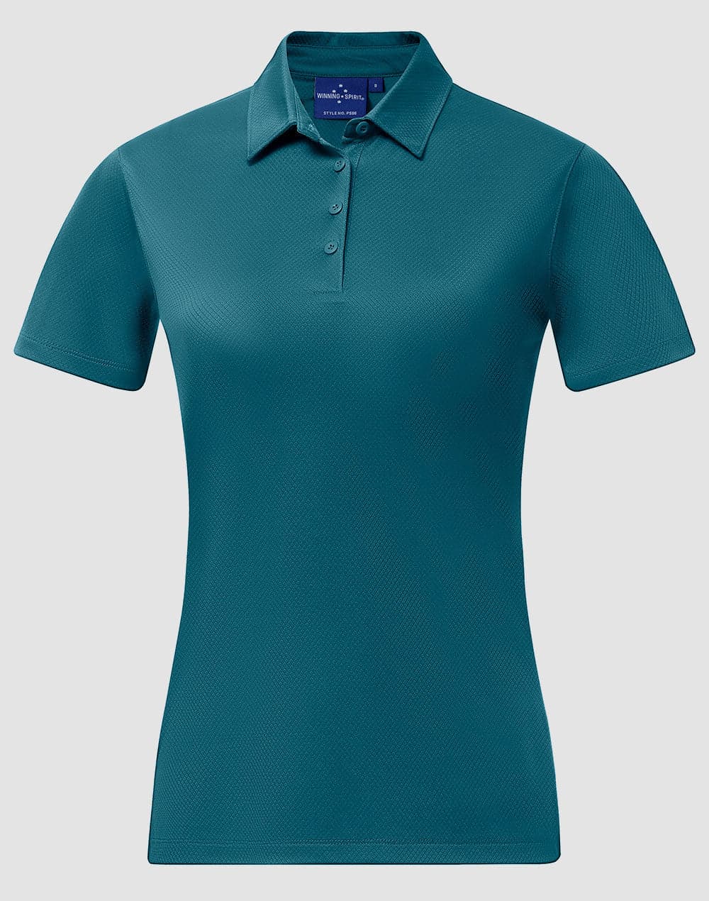 Women's Sustainable Jacquard Knit Polo Shirt PS96