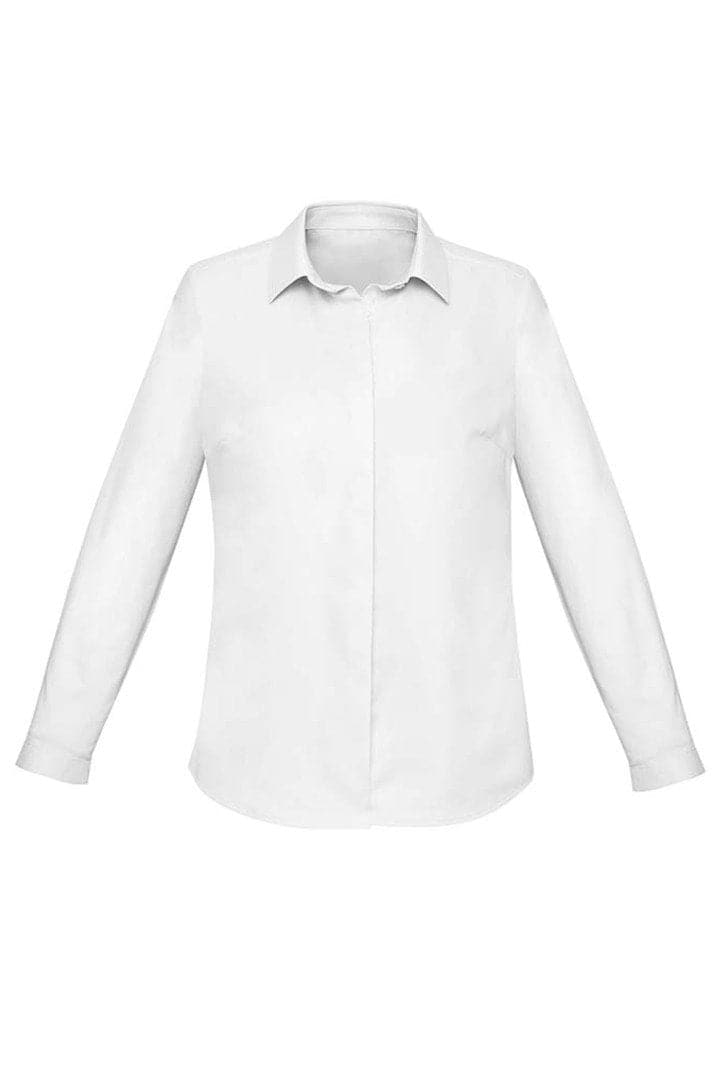 Biz Corporates Charlie Ladies Long Sleeve Shirt RS968LL - Flash Uniforms 