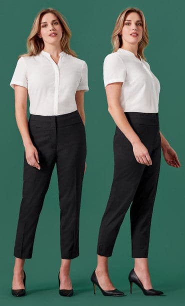 Biz Corporate Women's Renew 7/8 Mid-Waist Slim Leg Pant RGP406L