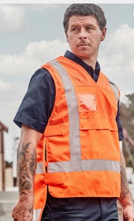 SYZMIK Unisex Hi Vis NSW Rail Vest ZV697