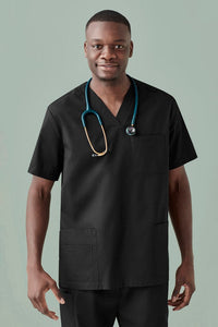 Mens Tokyo Anti-bacterial V-Neck Scrub Top CST141MS - Simply Scrubs Australia