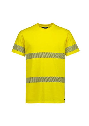 SYZMIK Men's Hi Vis Segmented Tape Cotton Tee Shirt ZH510