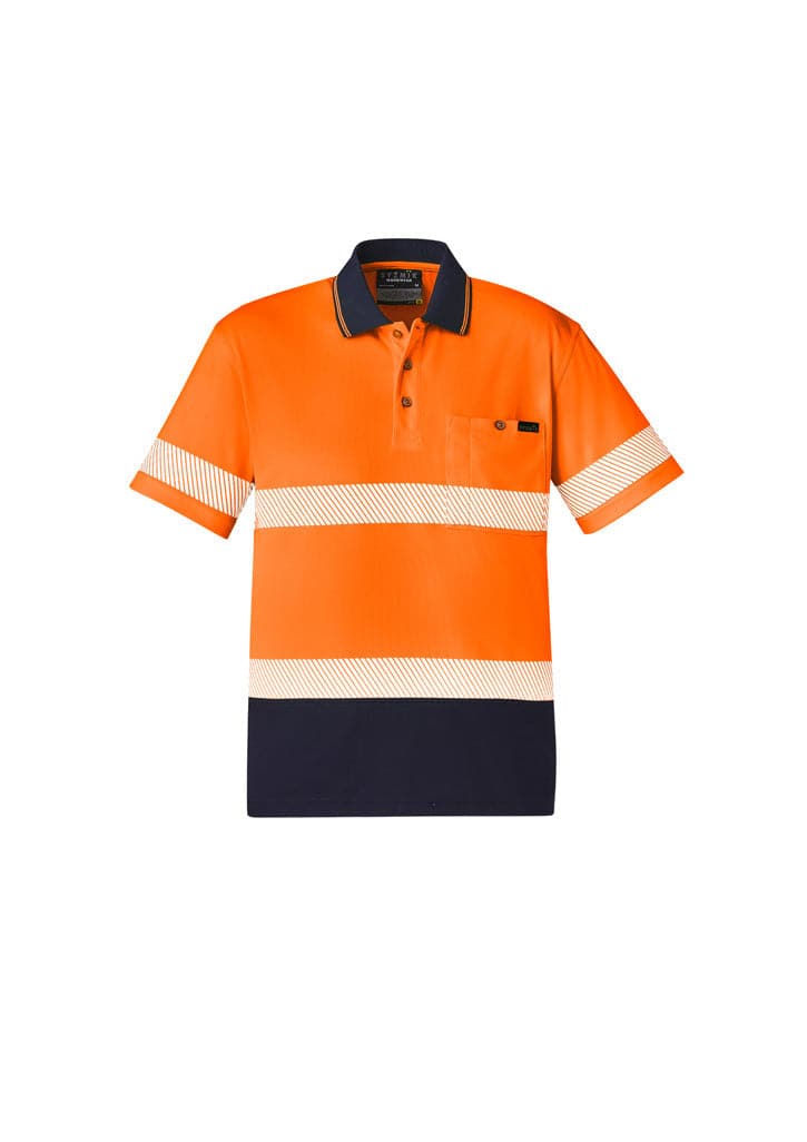 SYZMIK Unisex Hi Vis Segmented Tape Short Sleeve Polo ZH535