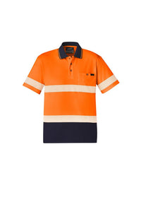 SYZMIK Unisex Hi Vis Segmented Tape Short Sleeve Polo ZH535