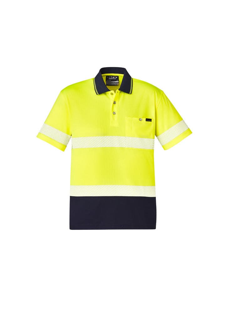 SYZMIK Unisex Hi Vis Segmented Tape Short Sleeve Polo ZH535