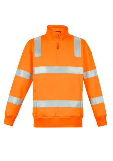 SYZMIK Unisex Hi Vis Vic Rail 1/4 Zip Pullover ZT640 Work Wear Syzmik   