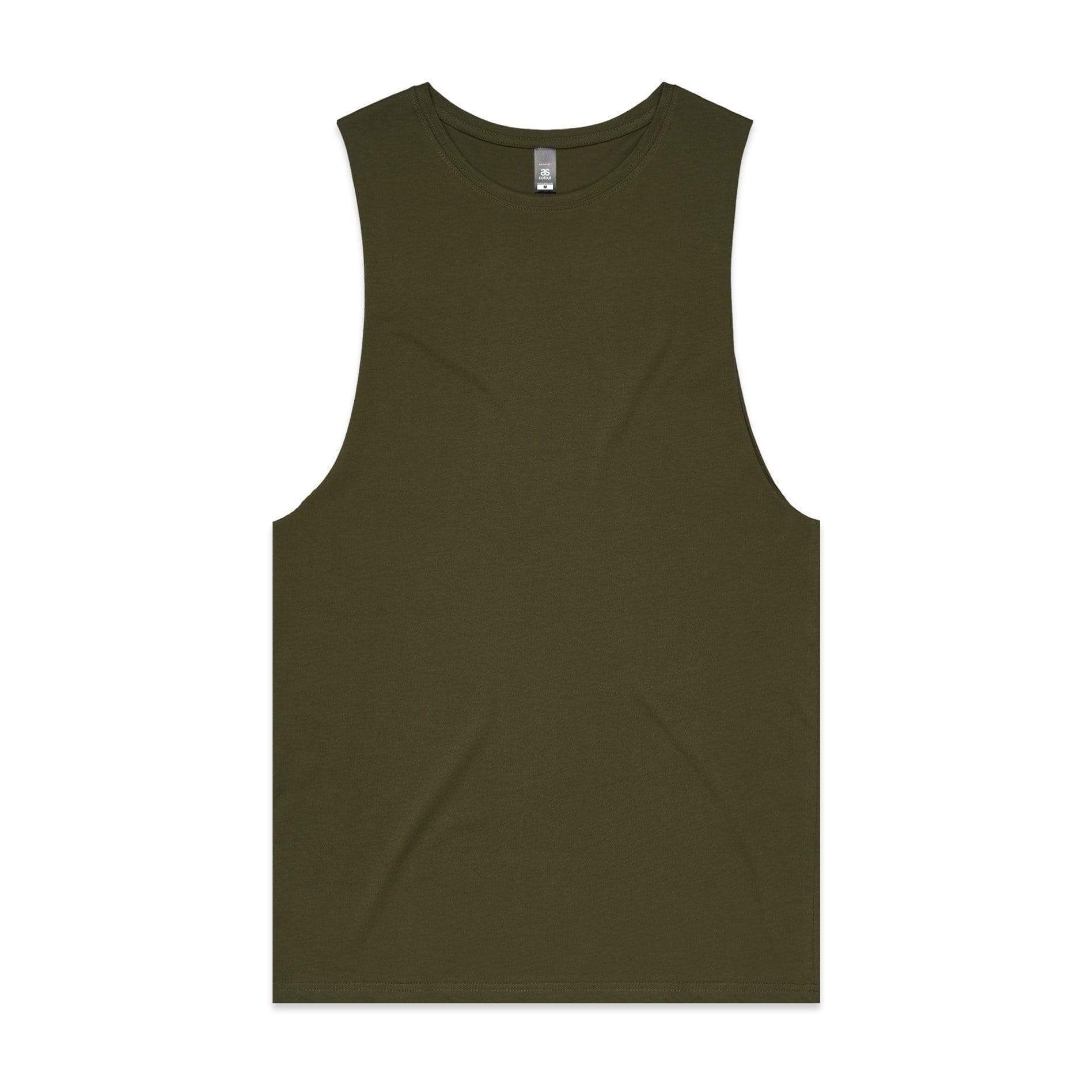 As Colour Men's barnard tank 5025 Casual Wear As Colour ARMY XSM 