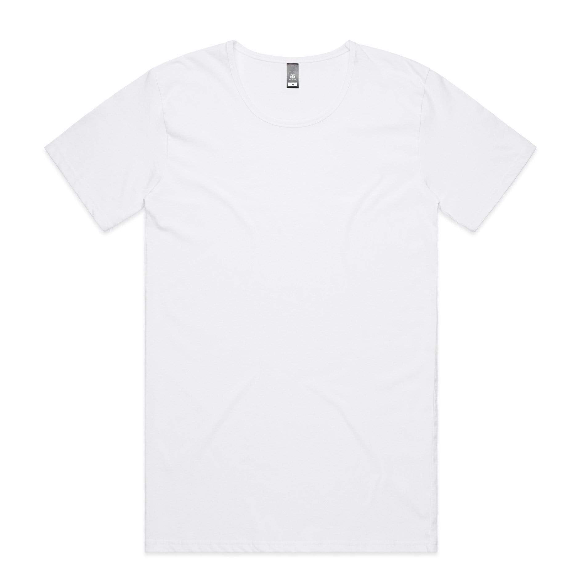 As Colour Men's shadow tee 5011 Casual Wear As Colour WHITE SML 