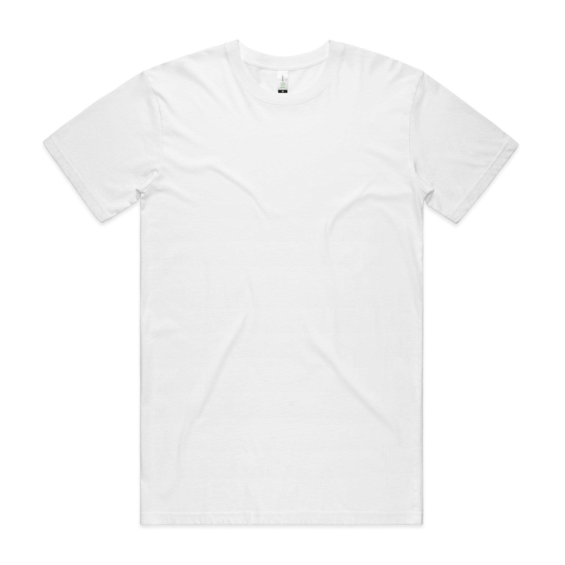 As Colour Men's staple organic tee 5001G Casual Wear As Colour WHITE XSM 