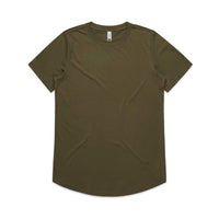 As Colour Women's drop tee 4052 Casual Wear As Colour ARMY XSM 