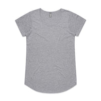 As Colour Women's mali tee 4008 Casual Wear As Colour GREY MARLE XSM 