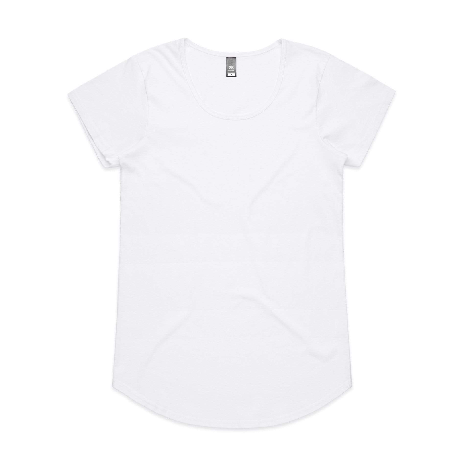 As Colour Women's mali tee 4008 Casual Wear As Colour WHITE XSM 