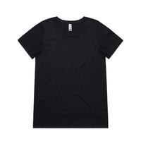 As Colour Women's shallow scoop tee 4011 Casual Wear As Colour BLACK XSM 