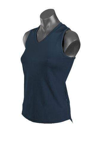 Aussie Pacific Ladies Botany Singlet 2107 Casual Wear Aussie Pacific Navy 6 