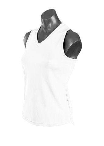 Aussie Pacific Ladies Botany Singlet 2107 Casual Wear Aussie Pacific White 6 