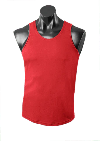 Aussie Pacific Botany Men's Singlet 1107 Casual Wear Aussie Pacific Red S 