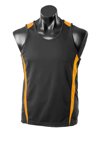 Aussie Pacific Eureka Kids Singlet 3104 Casual Wear Aussie Pacific Black/Gold 6 