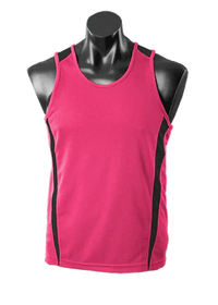 Aussie Pacific Eureka Kids Singlet 3104 Casual Wear Aussie Pacific Hot Pink/Black 6 