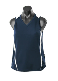 Aussie Pacific Eureka Ladies Singlet 2104 Casual Wear Aussie Pacific Navy/White 8 