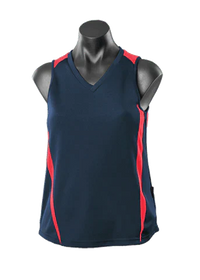 Aussie Pacific Eureka Ladies Singlet 2104 Casual Wear Aussie Pacific Navy/Red 8 