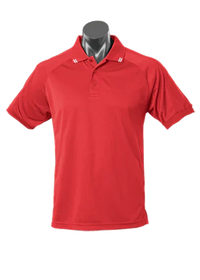 Aussie Pacific Flinders Men's Polo Shirt 1308 Casual Wear Aussie Pacific Red/White S 