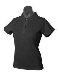 Aussie Pacific Ladies Keira Polo Shirt 2306 Casual Wear Aussie Pacific Black 6 