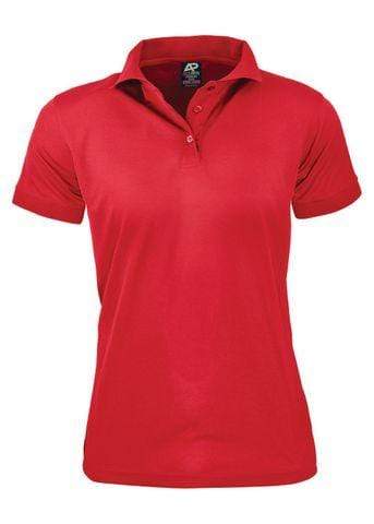 Aussie Pacific Ladies Lachlan Polo Shirt 2314 Casual Wear Aussie Pacific Red 6 