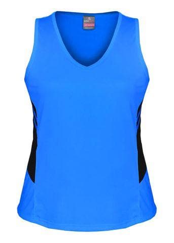 Aussie Pacific Ladies Tasman Singlet 2111 Casual Wear Aussie Pacific Cyan/Black 4 